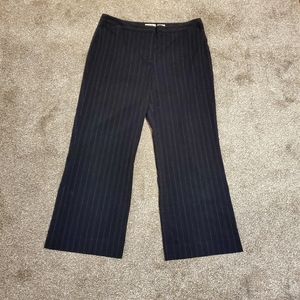 Size 18 Black Pinstripe Dress Pants - Work Pants - Office Wear - Like New - Plus